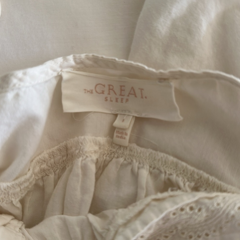 THE GREAT THE EYELET RUFFLE TANK NIGHT DRESS, 1 - Picture 10 of 13
